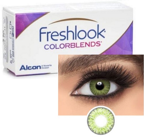 Freshlook ColorBlends Gemstone Green / Green colors - Alcon - Click Image to Close